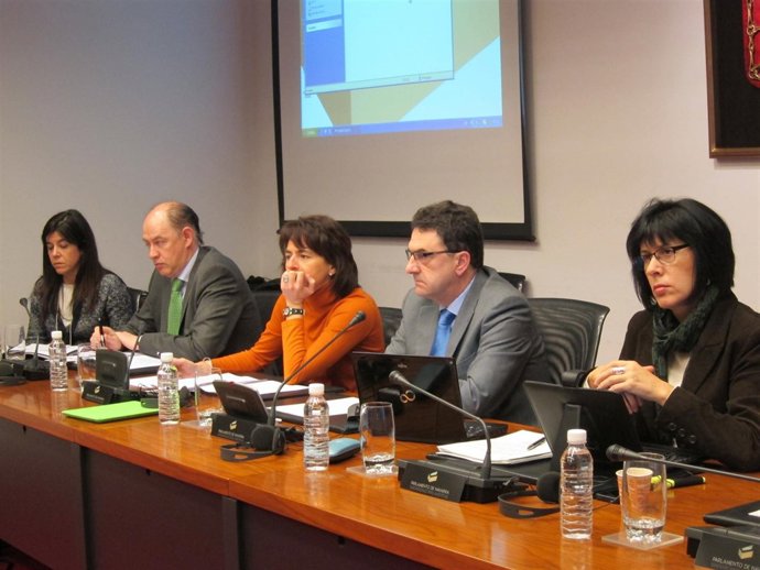 La consejera Marta Vera en el Parlamento.