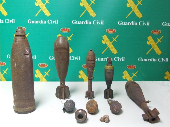Artefactos explosivos Guerra Civil