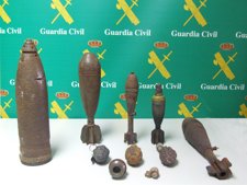 Artefactos explosivos Guerra Civil