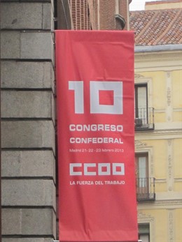 Cartel del Congreso Confederal de CC.OO.