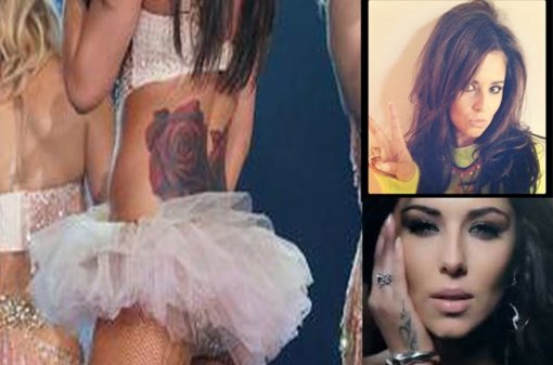 El tatuaje de Cheryl Cole que mostró durante su actuación