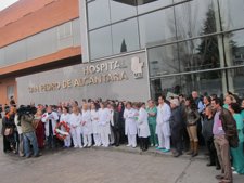 Protesta De Trabajadores En El Hospital San Pedro De Alcántara De Cáceres