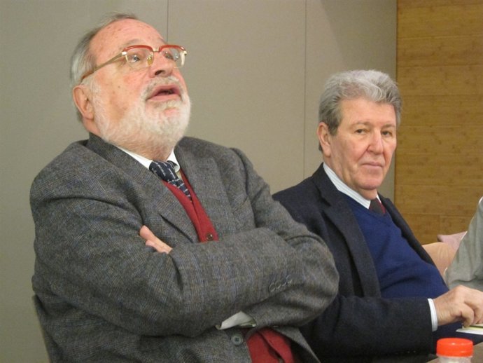 Fernando Savater y el editor Jorge Herralde
