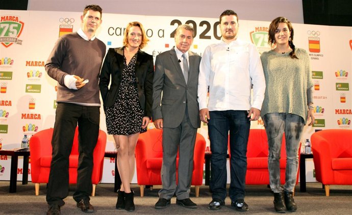Joan Llaneras, Mireia Belmonte, Manolo Santana, David Cal y Andrea Fuentes