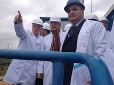 El pte de la Dip. Tarragona J.Poblet y el conseller de Interior F.Puig