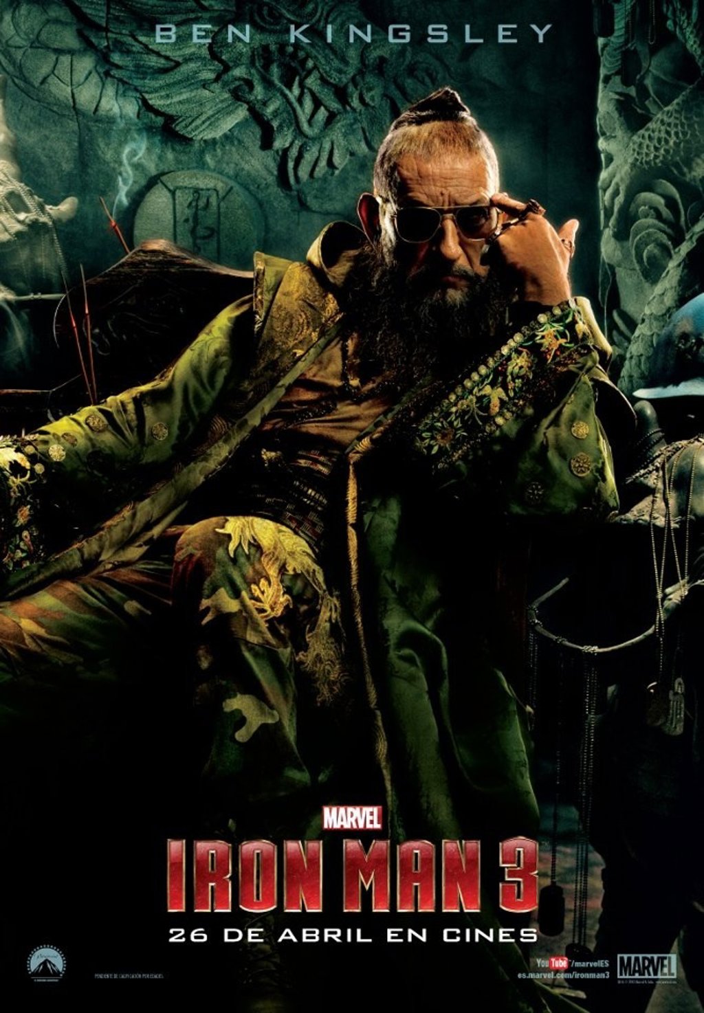 El Mandarín da la cara en el nuevo poster de 'Iron Man 3' El Mandarín da la cara en el nuevo poster de 'Iron Man 3'