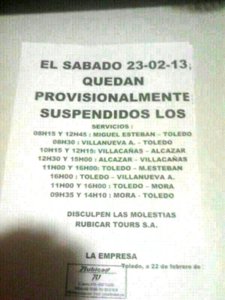 Suspensión de líneas RUBICAR