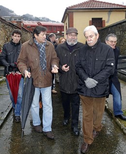 Javier Fernández, Cándido Méndez y Justo Rodríguez Braga.