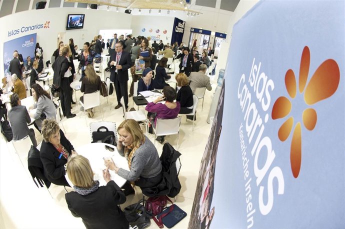 Imagen del stand de Islas Canarias en la ITB de Berlín