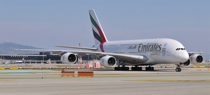 Emirates A380 El Prat