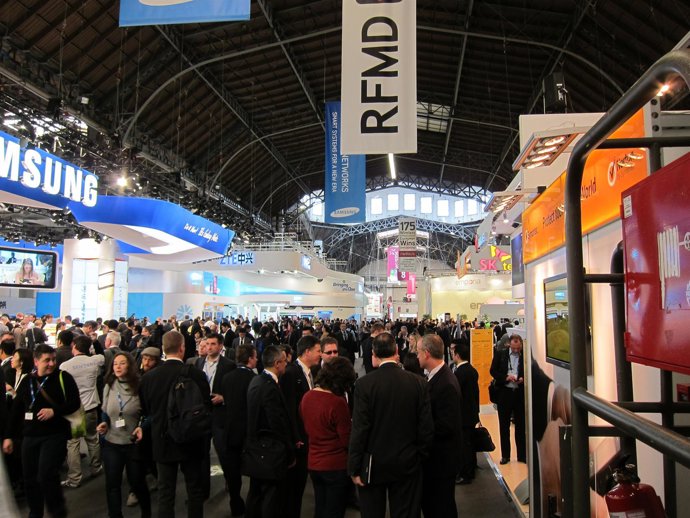 El MWC Repleto De Visitantes. Mobile World Congress