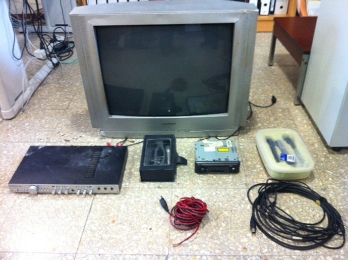 Efectos intervenidos en la Operación Amoeiro