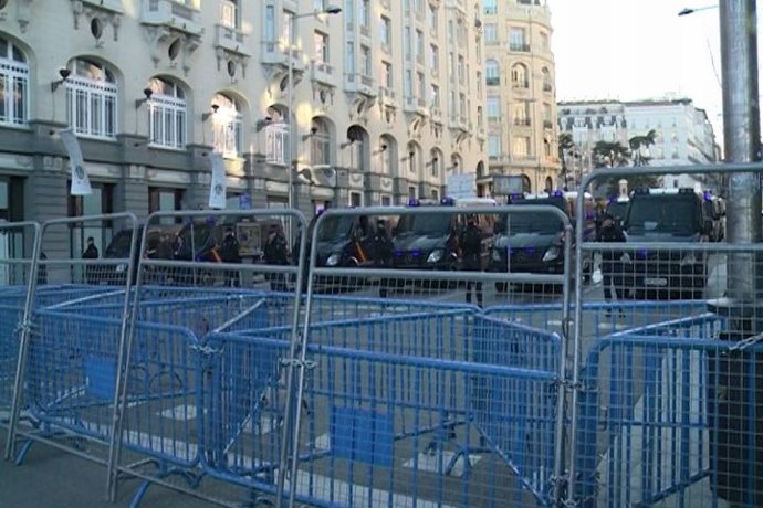 SIPE justifica las cargas policiales en Madrid