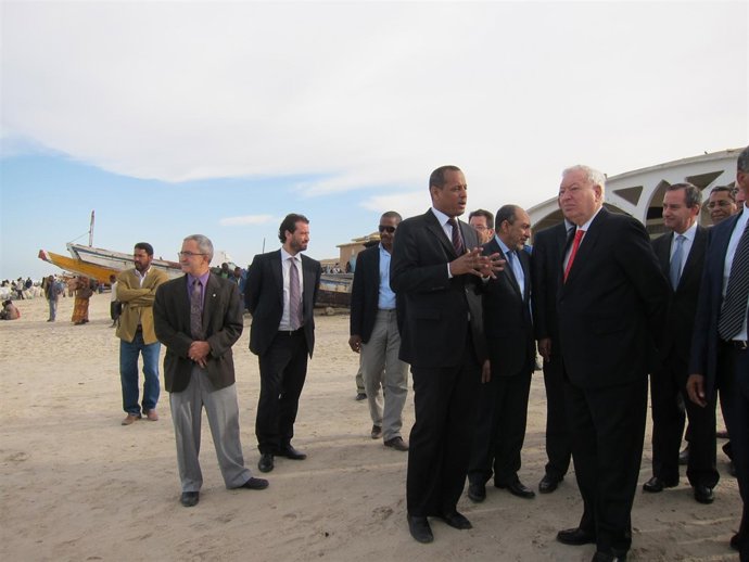 Margallo de visita en mauritania