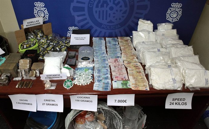 Sustancias estupefacientes y otros efectos intervenidos