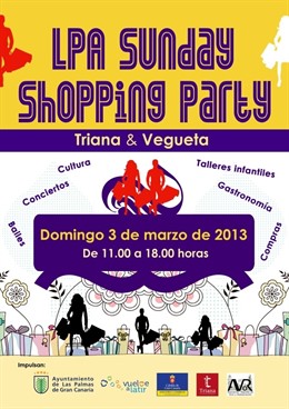 Cartel LPA Sunday Shopping Party