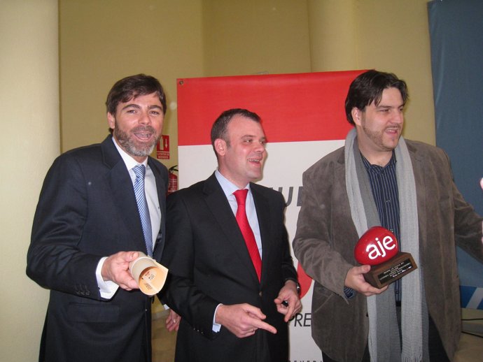 Ganadores de los premios AJE en Huelva. 