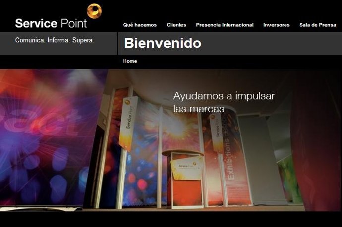 Página web de Service Point