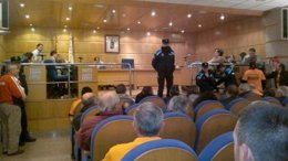 Protesta de afectados por las preferentes en O Porriño