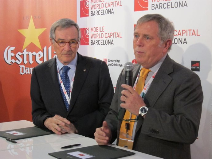 El alcalde X.Trias y el dtor general Damm E.Crous