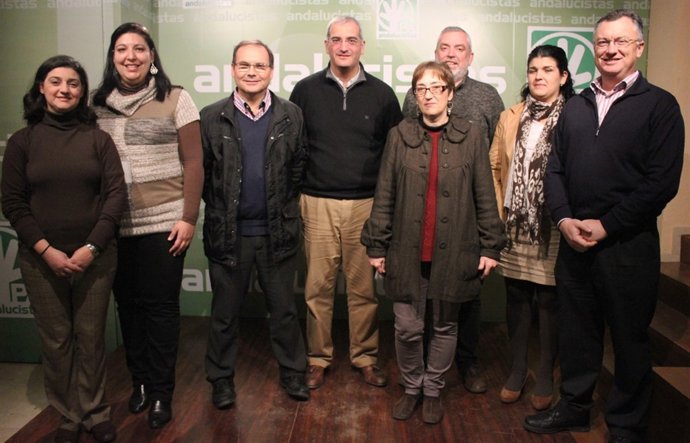 Antonio Jesús Ruiz, en el centro, este martes