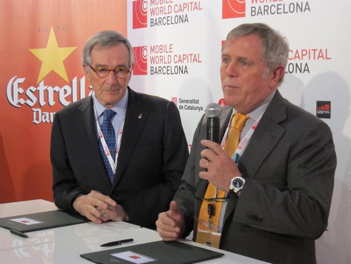 El alcalde X.Trias y el dtor general Damm E.Crous