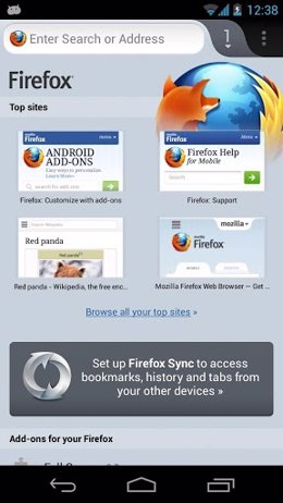 Firefox 10 beta para Android