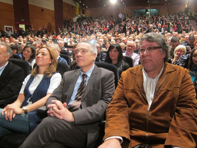 Carme Chacón, Pere Navarro y Antonio Balmón