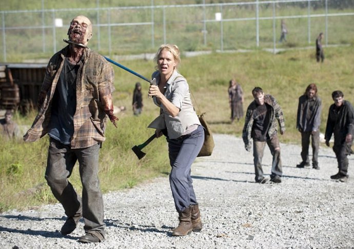 Laurie Holden en 'The Walking Dead'