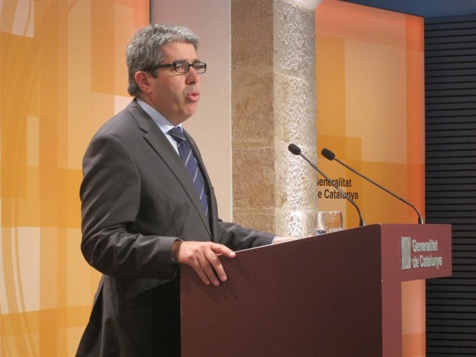 El conseller Francesc Homs, tras el Consell Executiu