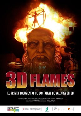 Cartel del documental '3D Flames'