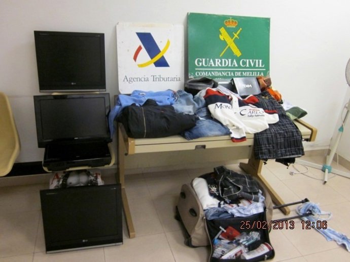 Efectos y enseres recuperados por la Guardia Civil