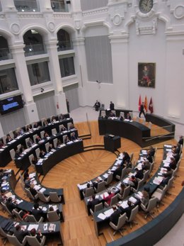 Pleno Del Ayuntamiento De Madrid En El Palacio De Cibeles
