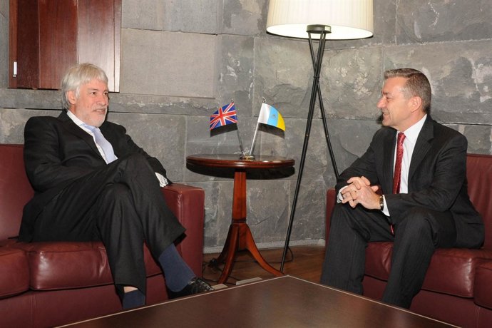 Paxman y Rivero, en la reunión