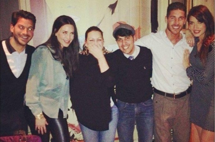 René Ramos, Vania Millán, Niña Pastori, Chaboli, Sergio Ramos y Pilar Rubio
