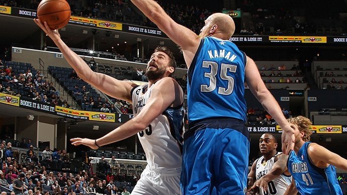 Marc Gasol en el Memphis Grizzlies - Dallas Mavericks