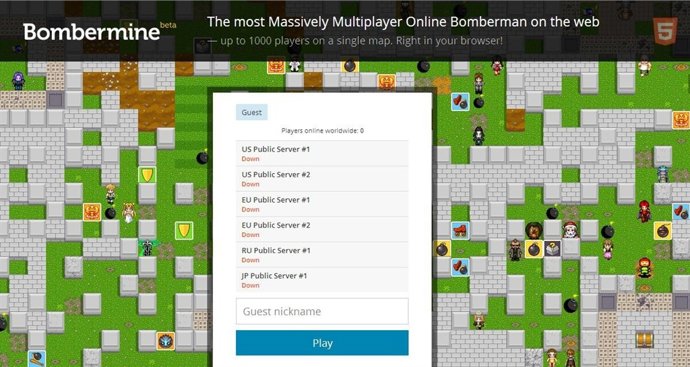 Bombermine captura de pantalla