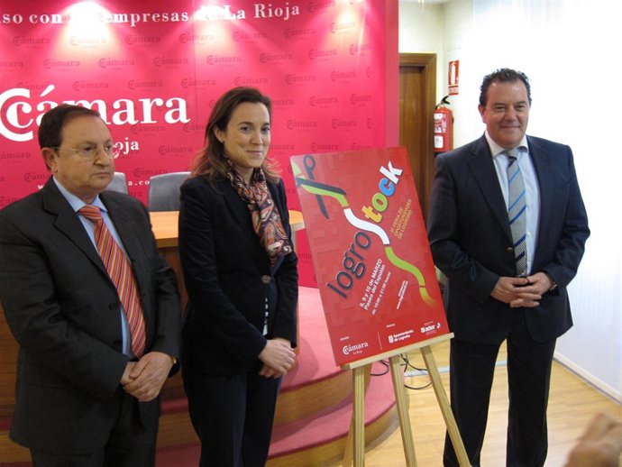 Ruiz-Alejos, Gamarra y Ureña, en la presentación de Logrostock 2013