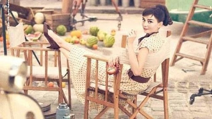 Audrey Hepburn imagen de Galaxy chocolate