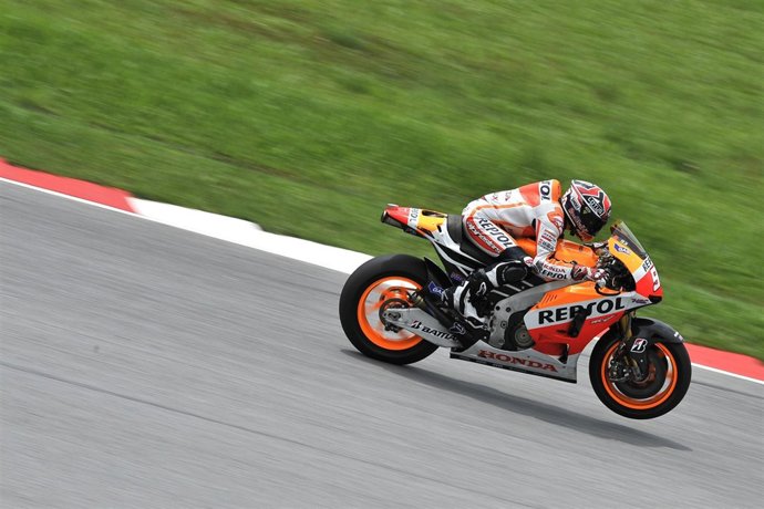 El piloto Marc Márquez (Repsol Honda) en Sepang