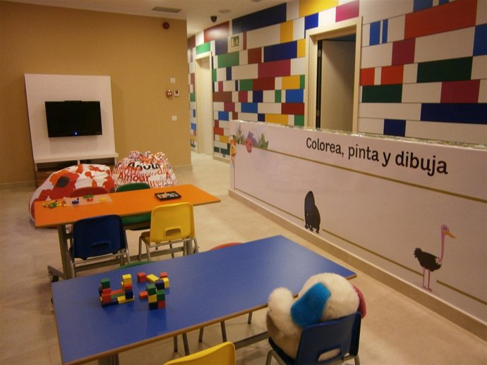 Zona de juegos de la Casa Ronald McDonald en Valencia      