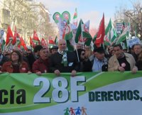 CCOO y UGT reivindican los "derechos" logrados el 28F de 1980 y piden a la Junta que "los recortes no los destruyan"