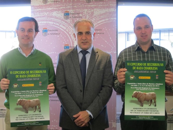 Participantes en la presentación del VI Consurso de Becerros de Raza Charolesa.