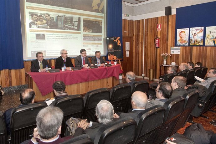 Iribas en la apertura de la jornada junto a Martinena, Lanchas y Sarría.