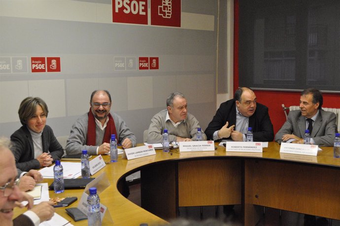 Imagen de la Comisión Ejecutiva del PSOE-Aragón.