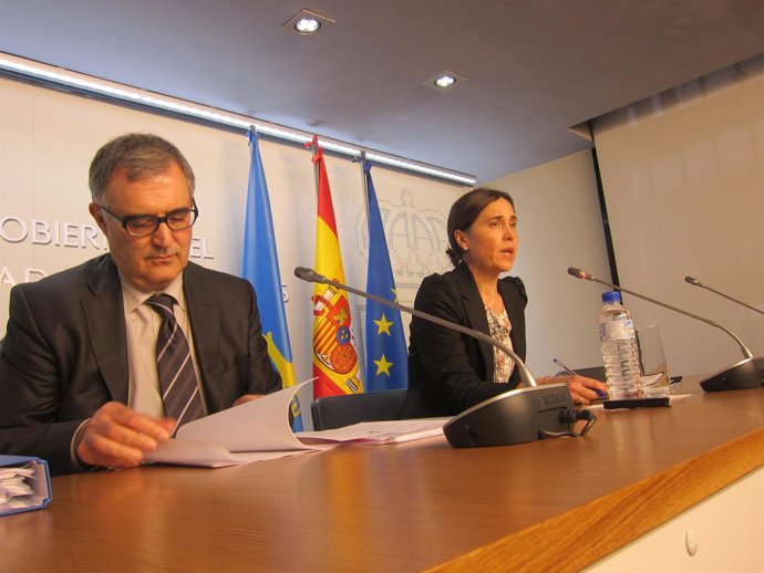 Carcedo y Sánchez, durante la rueda de prensa.