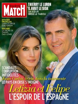 Los Príncipes de Asturias, portada de Paris Match