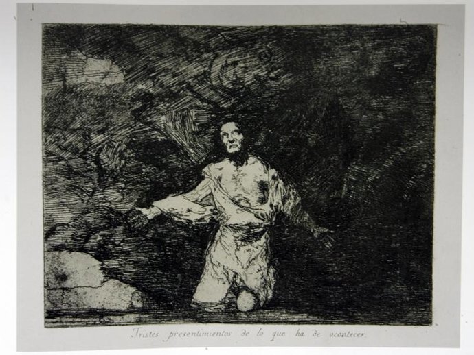 grabado 'Tristes presentimientos de lo que ha de acontecer', de Francisco de Goy