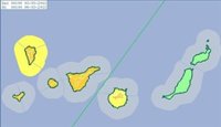 La Aemet activa para el domingo el aviso naranja en la provincia tinerfeña y en Gran Canaria por viento y lluvia