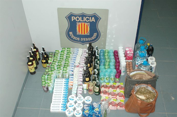 Material robado en supermercados